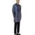 Grey plain silk kurta set