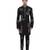 Black embroidered linen kurta set