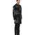 Black embroidered linen kurta set