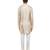 Beige plain linen kurta set