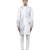 White embroidered silk kurta set