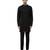 Black embroidered organza kurta set
