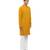 Yellow embroidered georgette kurta set