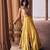 yellow Floral embroidered silk Lehenga
