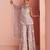 Lilac embroidery , sequins & beads net straight palazzo suit- free size stitched(size upto 42")