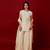 Ivory embroidered tissue sharara