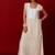 Ivory embroidered tissue sharara