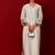 Ivory embroidered tissue dress