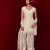 Ivory embroidered tissue kurta set