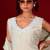 Ivory embroidered tissue kurta set