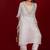 Ivory embroidered tissue kurta set