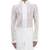 White embroidered organza kurta set