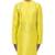 Yellow plain silk kurta set
