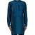 Blue plain silk kurta set