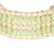 18k gold plated traditional ethnic kundan & pearls adjustable bracelet for women & girls (adb230min)
