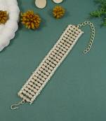 18k gold plated traditional ethnic adjustable bracelet for women & girls 