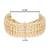 18k gold plated traditional ethnic adjustable bracelet for women & girls (adb230) (peach)