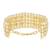 Gold plated traditional ethnic adjustable bracelet for women (adb230) (white)