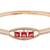 Stylish rose gold plated cubic zirconia american diamond adjustable bracelet for women