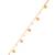 Gold plated heart charm design snake bracelet for women (adb561)
