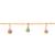 Gold plated crystal & floral charm design snake bracelet for women (adb562)