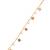 Gold plated evil eye charm design snake bracelet for women (adb563)