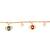 Gold plated evil eye charm design snake bracelet for women (adb563)