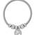 Adjustable tree of life charm design snake bracelet in silver tone for women (adb565)