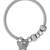 Adjustable butterfly charm design snake bracelet in silver tone for women (adb569)