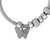 Adjustable butterfly charm design snake bracelet in silver tone for women (adb569)
