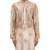 Beige embroidered organza kurta set