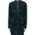 Green embroidered georgette kurta set