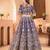 Purple embroidered lehenga choli set with Dupatta
