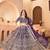 Purple embroidered lehenga choli set with Dupatta