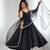 Black embroidered Gown Anarkali With Dupatta