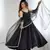 Black embroidered Gown Anarkali With Dupatta