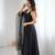Black embroidered Gown Anarkali With Dupatta