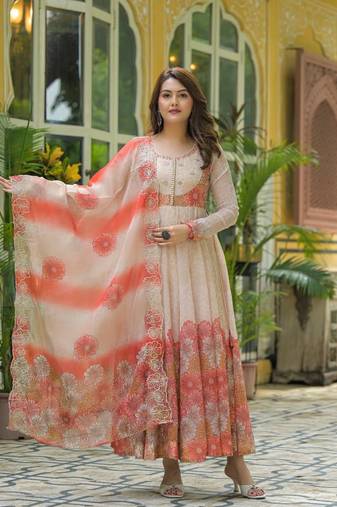 Women's Ethnic Wear printed anarkali set