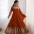 Elegant Embroidered Sequence Designer Anarkali Three Piece Set"