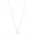 Rose gold plated american diamond cz zircon chain pendent necklace with earrings set for women