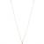 Rose gold plated cz american diamond hain pendent necklace with earrings set for women