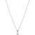 Latest stylish silver plated cz american diamond teardrop pendant necklace & earrings set for women (silver)