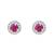 Latest stylish silver plated cz american diamond teardrop pendant necklace & earrings set for women (ch61zq)