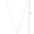 Latest stylish silver plated cz american diamond pendant necklace & earrings set for women (ch62zq)
