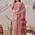 New Premium Linen Cotton Printed Saree With Blouse Set For Women's