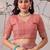 New Premium Linen Cotton Printed Saree With Blouse Set For Women's