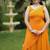 Orange leheriya bandhani kurta - palazo with wrap
