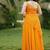 Orange leheriya bandhani kurta - palazo with wrap