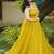 Light green leheriya bandhani long dress