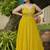 Light green leheriya bandhani long dress
